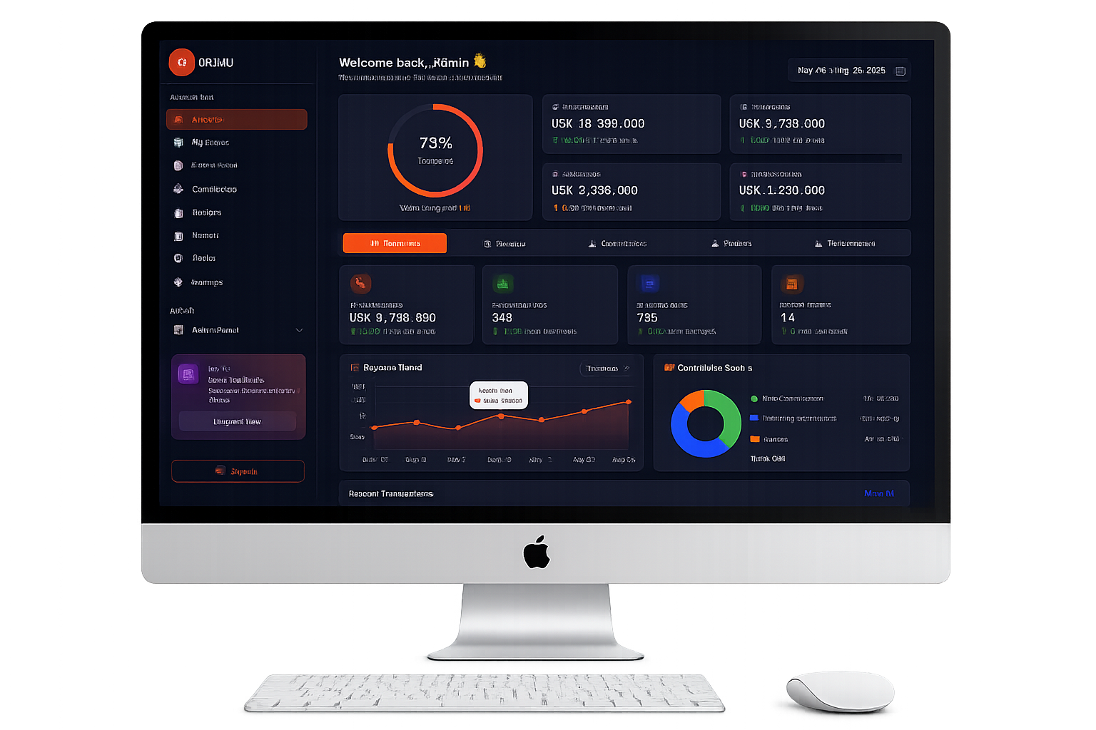 Obumu desktop dashboard